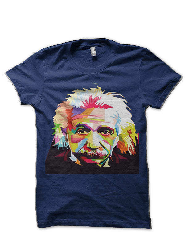 Albert Einstein Navy Blue T-Shirt