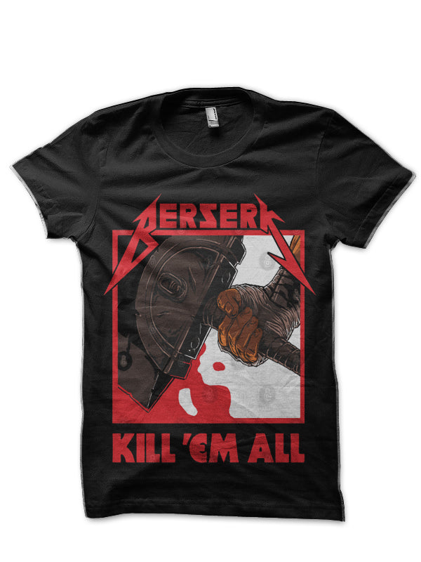 Berserk Metal Kill ‘Em All Black T-Shirt