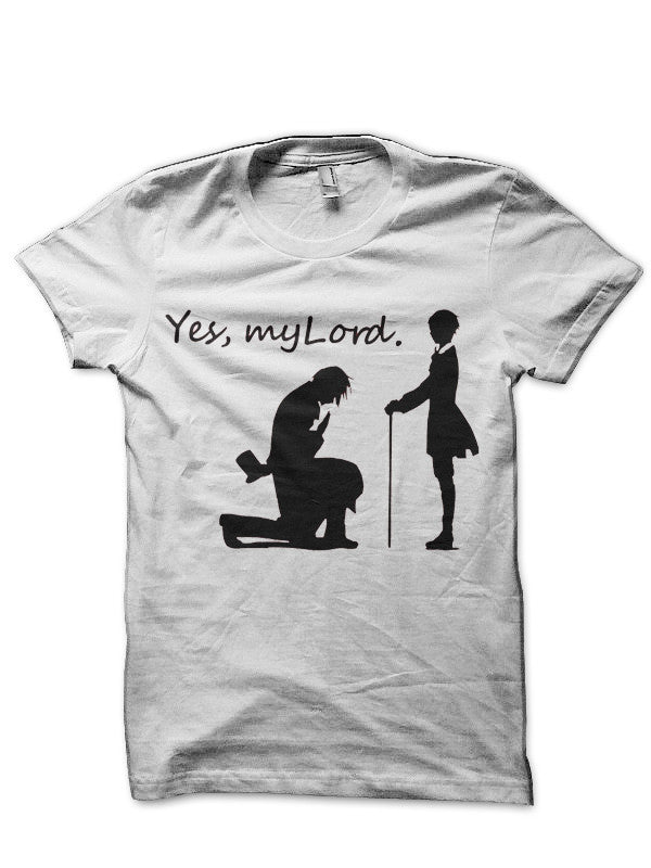 Black Butler – Yes My Lord White T-Shirt