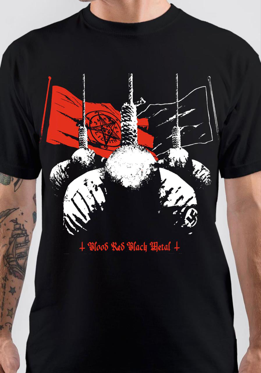 Blood Red Black Metal T-Shirt
