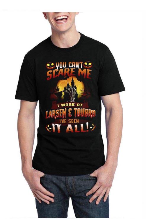 You Can’t Scare Me Half Sleeve Black T-Shirt