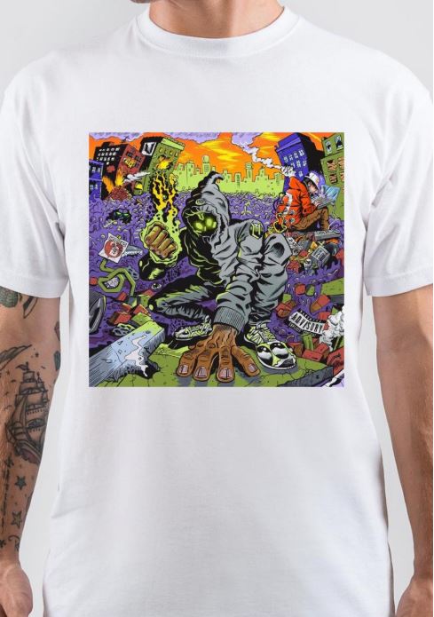 Denzel Curry Half Sleeve White T-Shirt