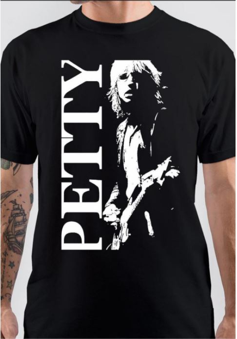 Petty Half Sleeve Black T-Shirt