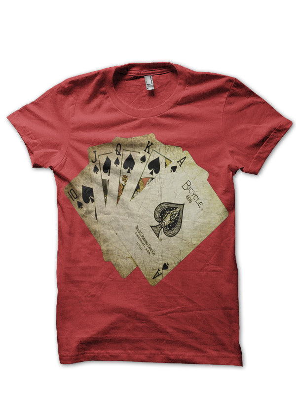 Playing Card Black Tee (Light Blue & Red Available)