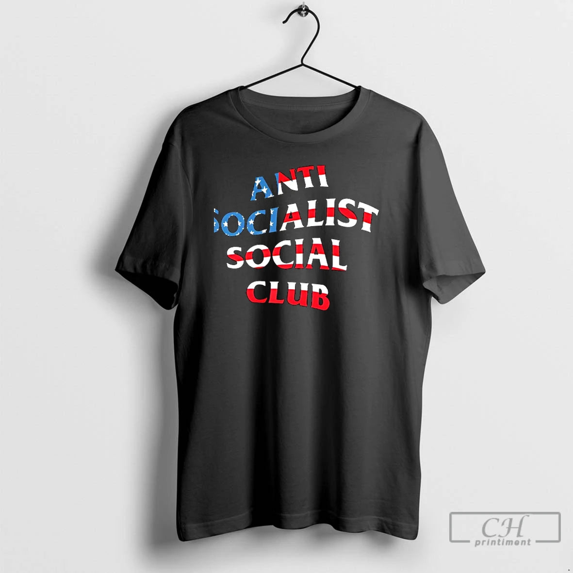 Classic Anti Socialist Social Club American Flag T Shirts