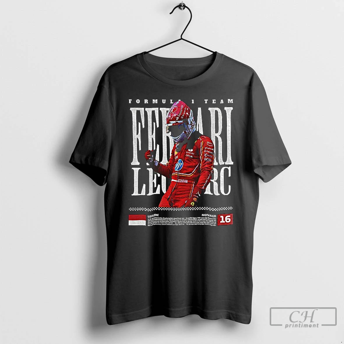 Classic Charles Leclerc Ferrari F1 Mclaren Racing World Champion