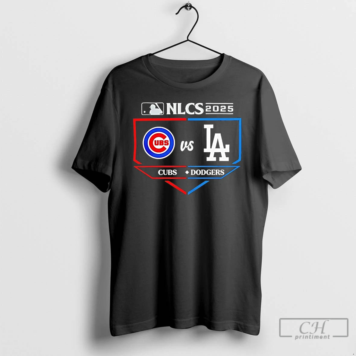Classic Chicago Cubs Vs Los Angeles Dodgers 2025 Nlcs Matchup Batters Box T Shirts