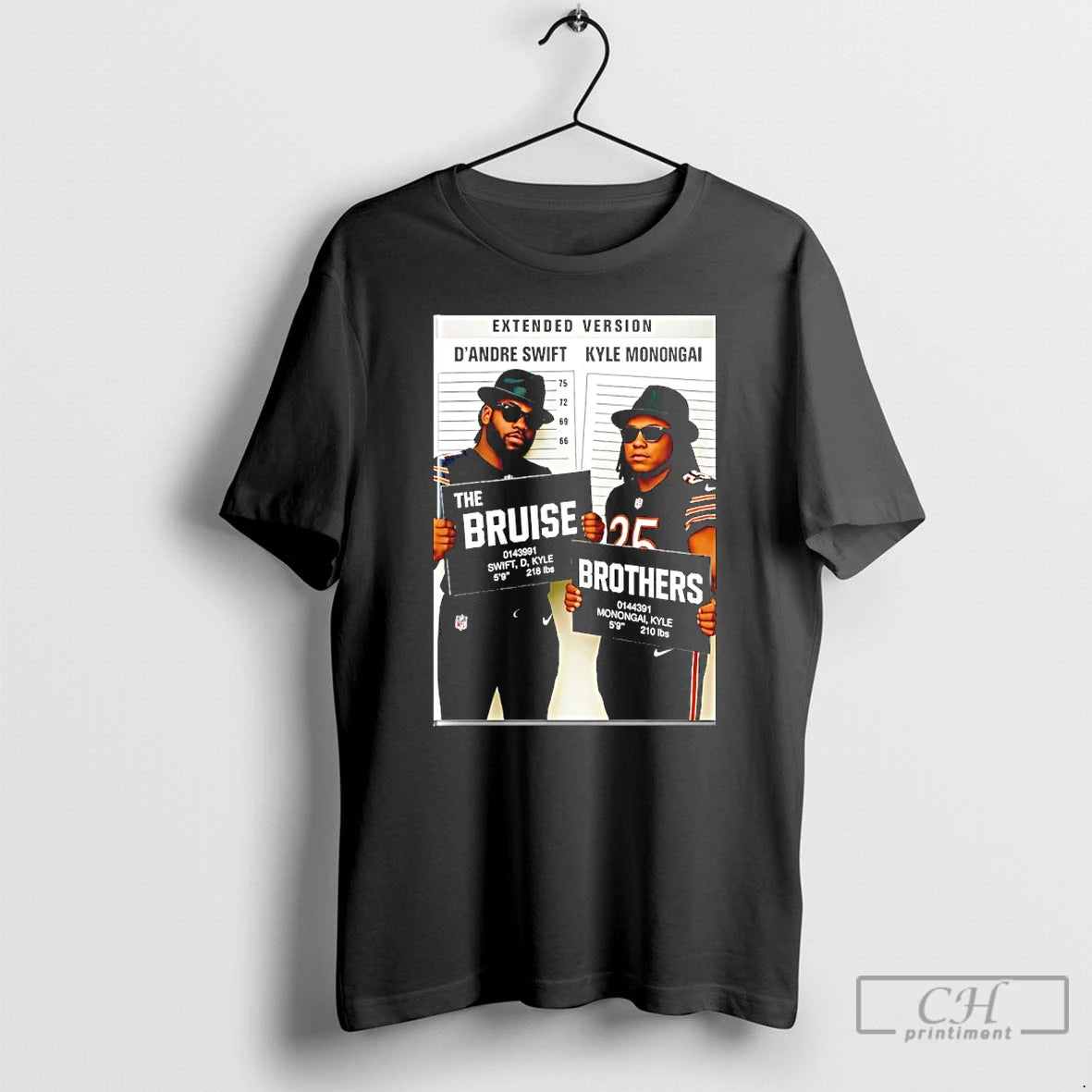 Classic Dandre Swift And Kyle Monangai Da Bears Mugshot