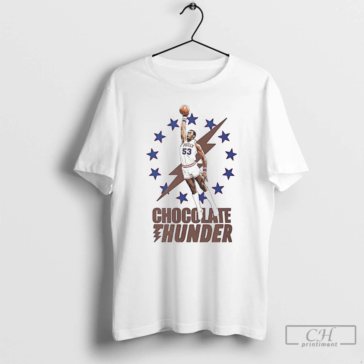 Classic Darryl Dawkins Chocolate Thunder Philadelphia 76ers