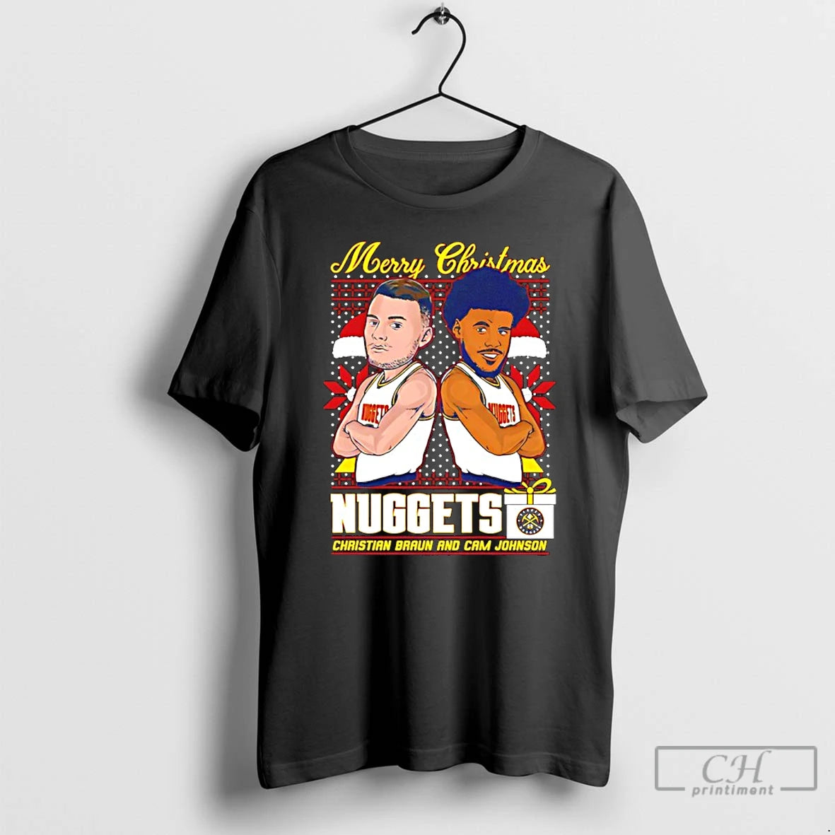 Classic Denver Nuggets Christian Braun And Cam Johnson Merry Christmas