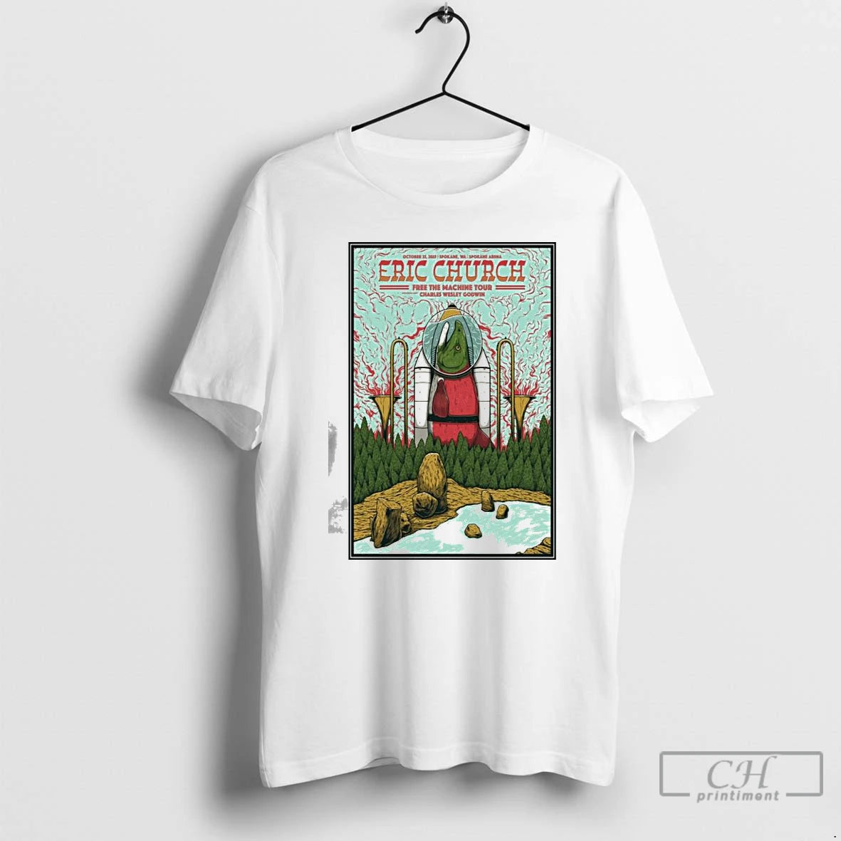 Classic Eric Church At Spokane Arena In Spokane Wa On Oct 25 2025 T Shirts