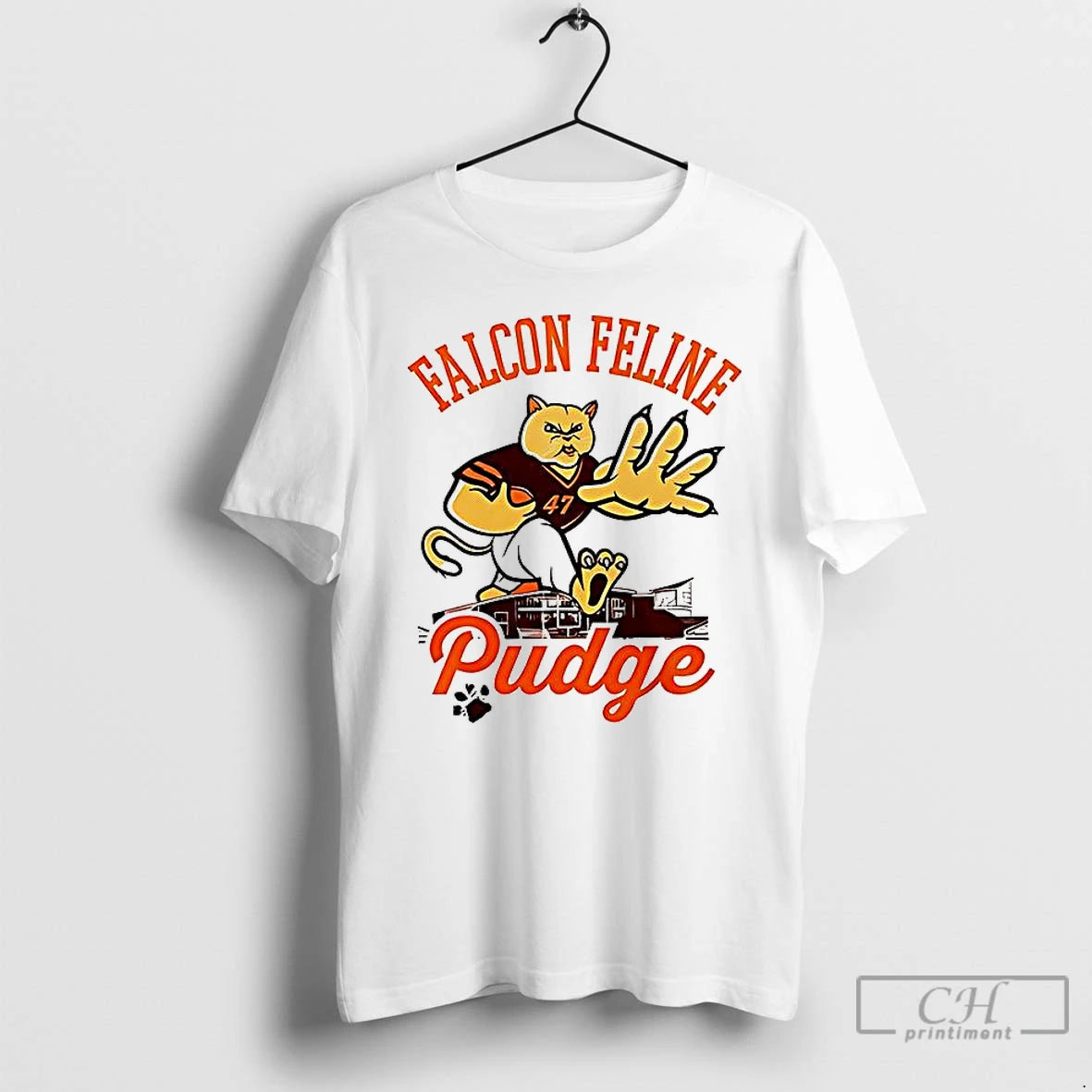 Classic Falcon Felline Pudge The Cat Bgsu Football T Shirts