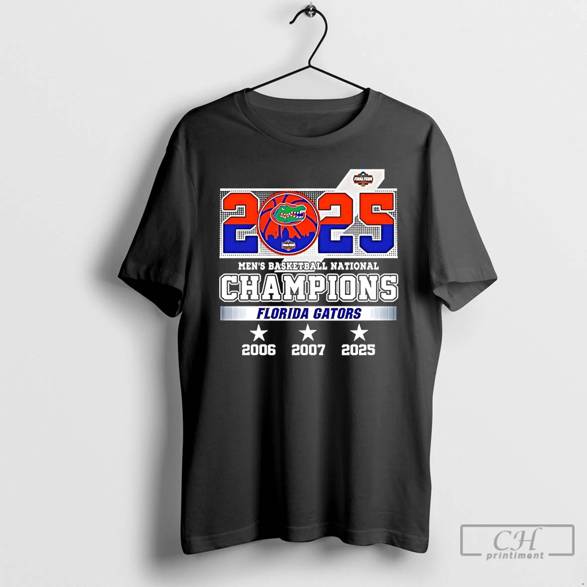 Classic Florida Gators 2025 Mens Basketball National Champions 3 Time
