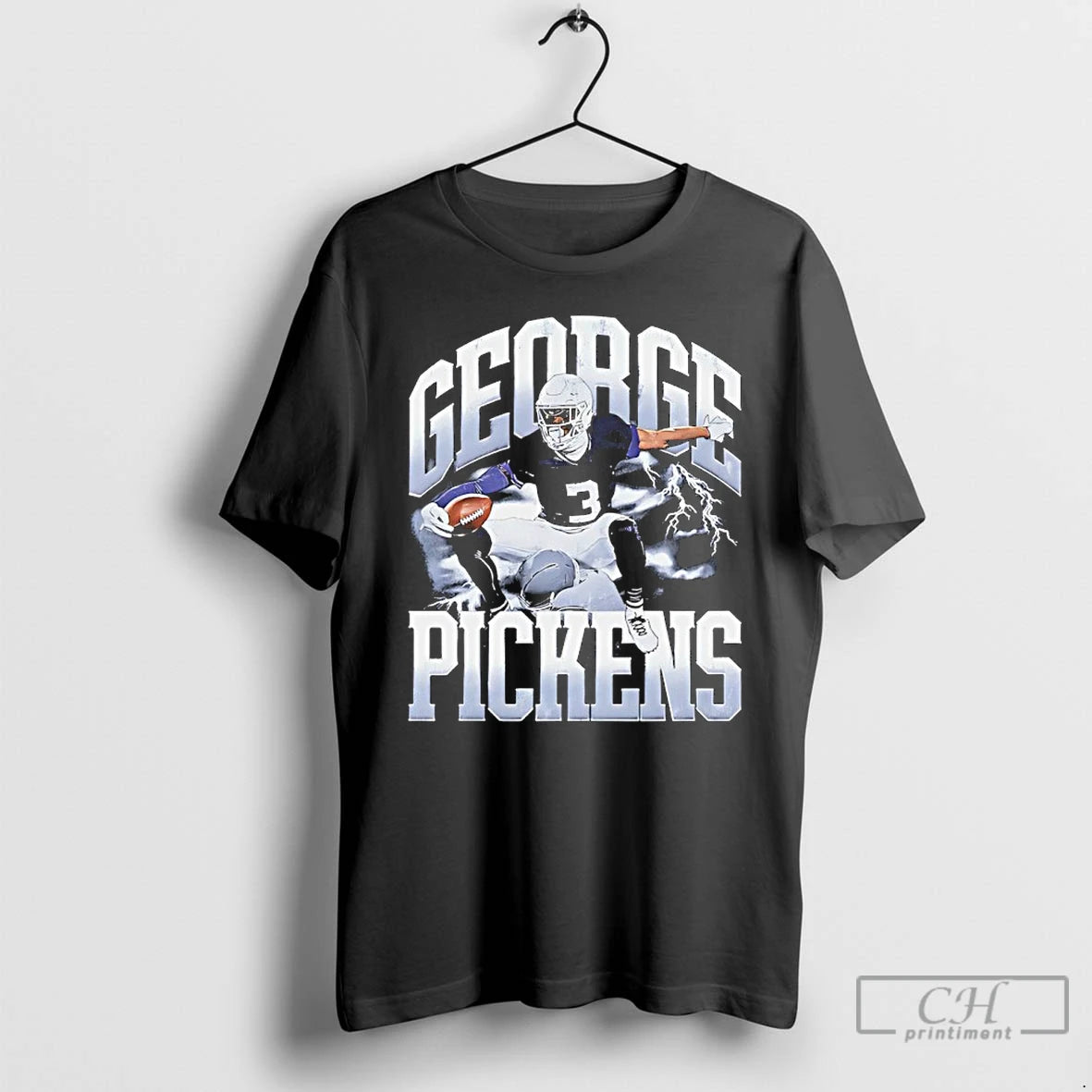 Classic George Pickens Dallas Cowboys Hurdle Graphic Vintage