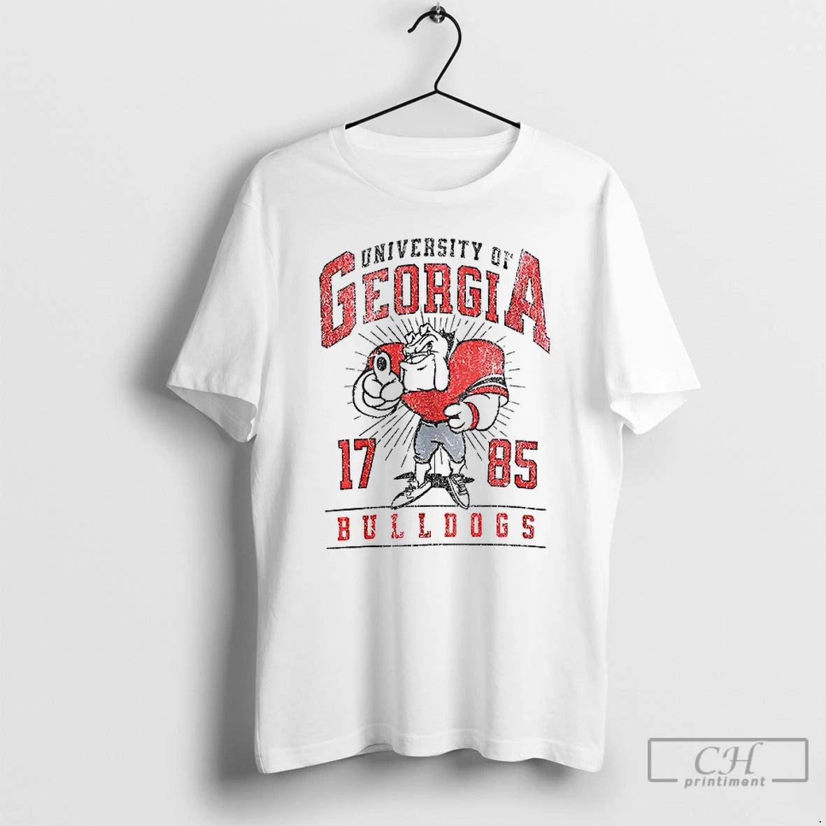 Classic Georgia Bulldogs Football Retro Hairy Dawg 1785