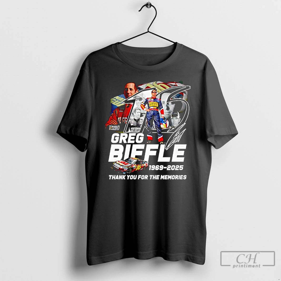 Classic Greg Biffle 16 1969 2025 Thank You For The Memories Signature T Shirts Sweater