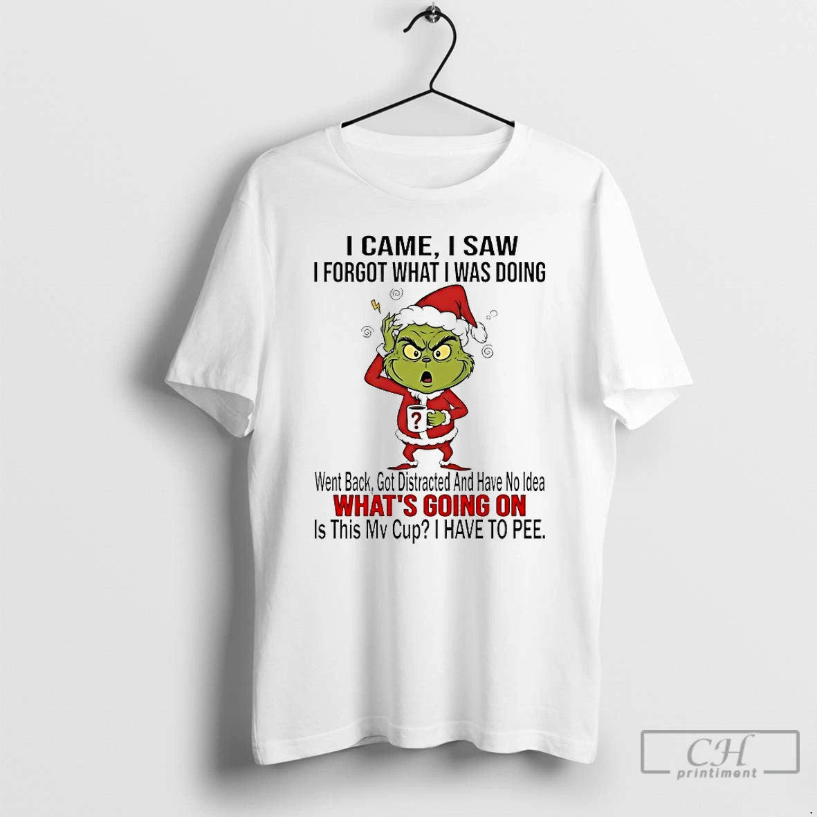 Classic Grinch I Came I Saw I Forgot What I Was Doing Christmas 2025