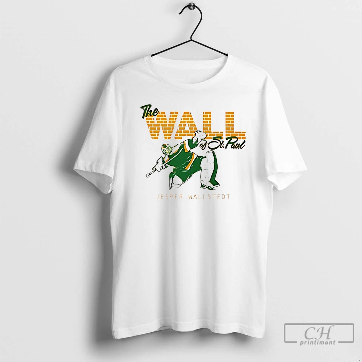 Classic Jesper Wallstedt Minnesota Wild The Wall Of St Paul Christmas