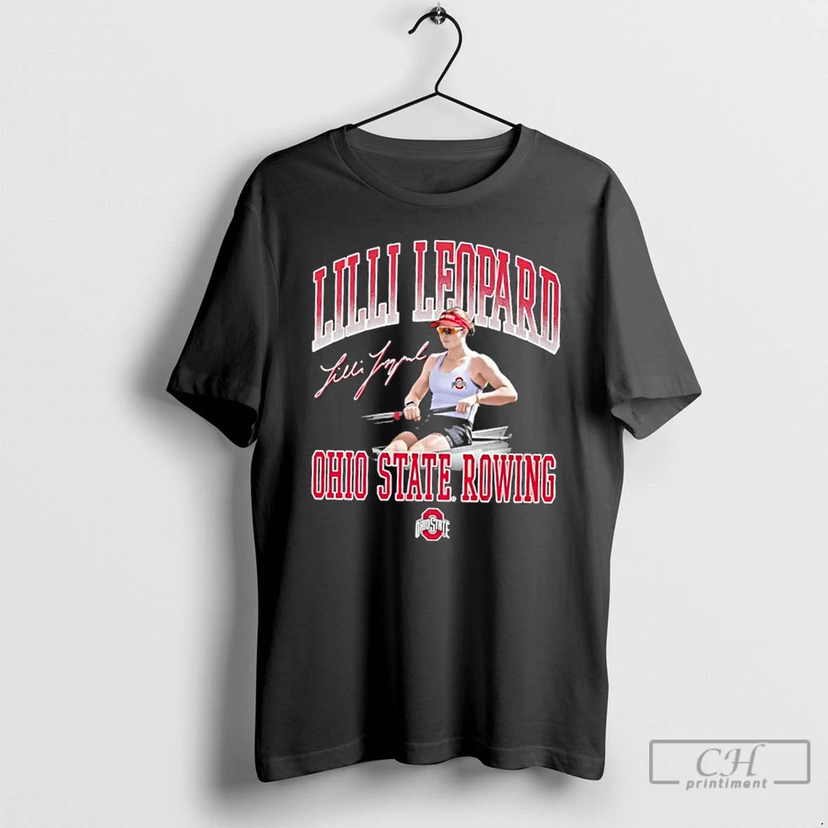 Classic Lilli Leopard Ohio State Rowing Signature T Shirts