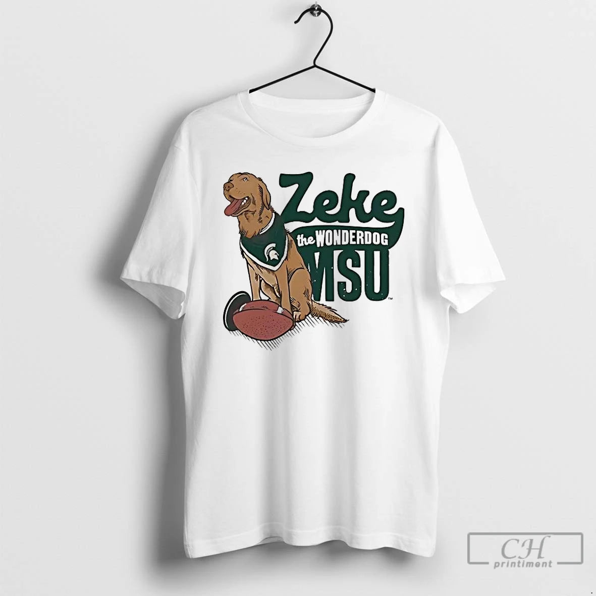 Classic Michigan State Spartans Zeke The Wonderdog Msu Mascot