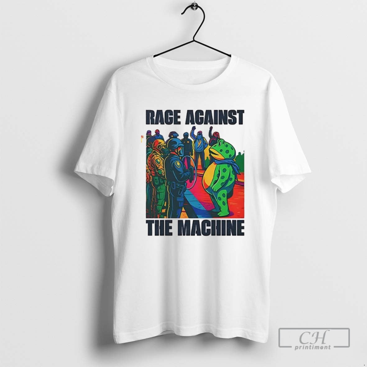 Classic Portland Frog Anti Ice Rage Against The Machine T Shirts
