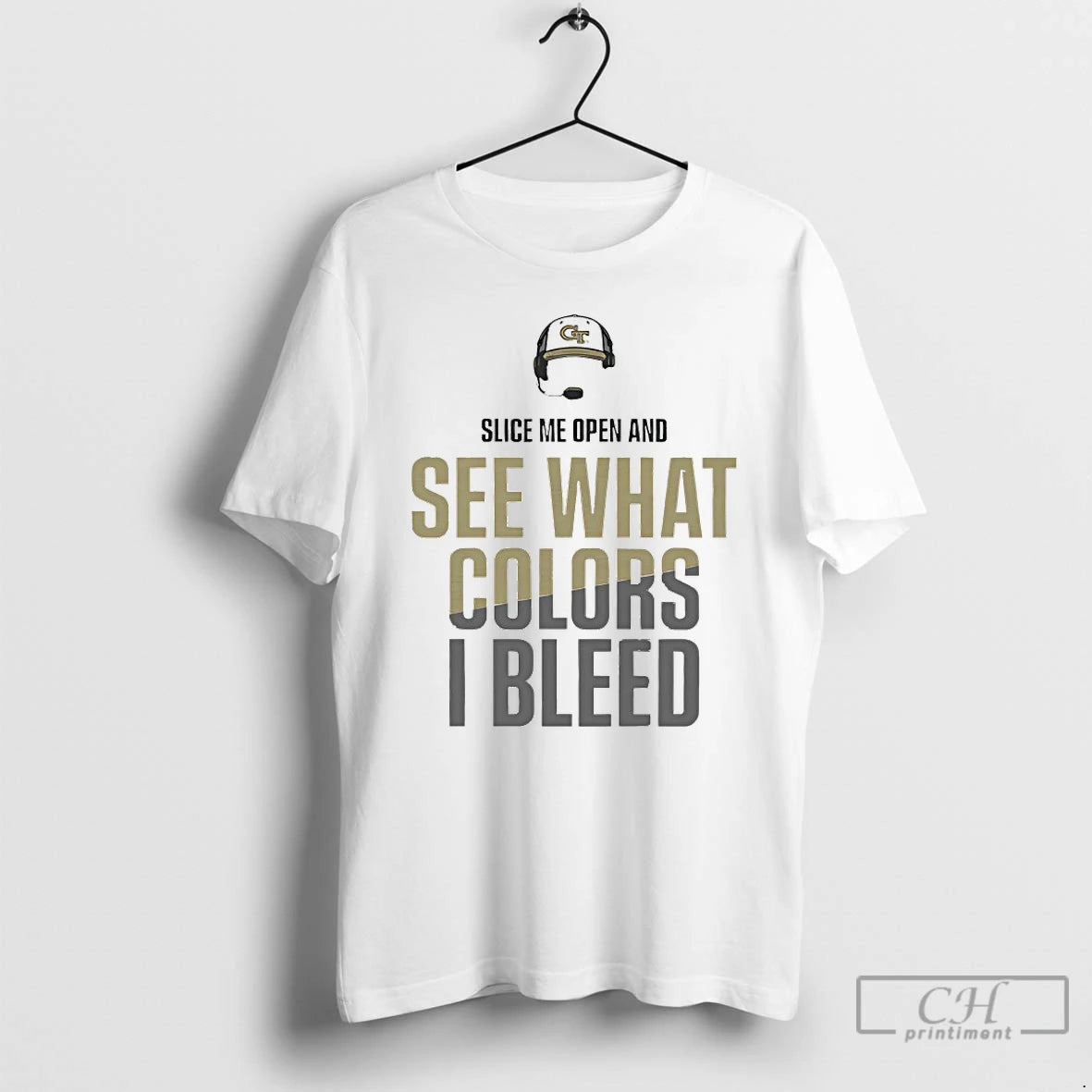 Classic Slice Me Open And See What Colors I Bleed Georgia Tech Yellow Jackets