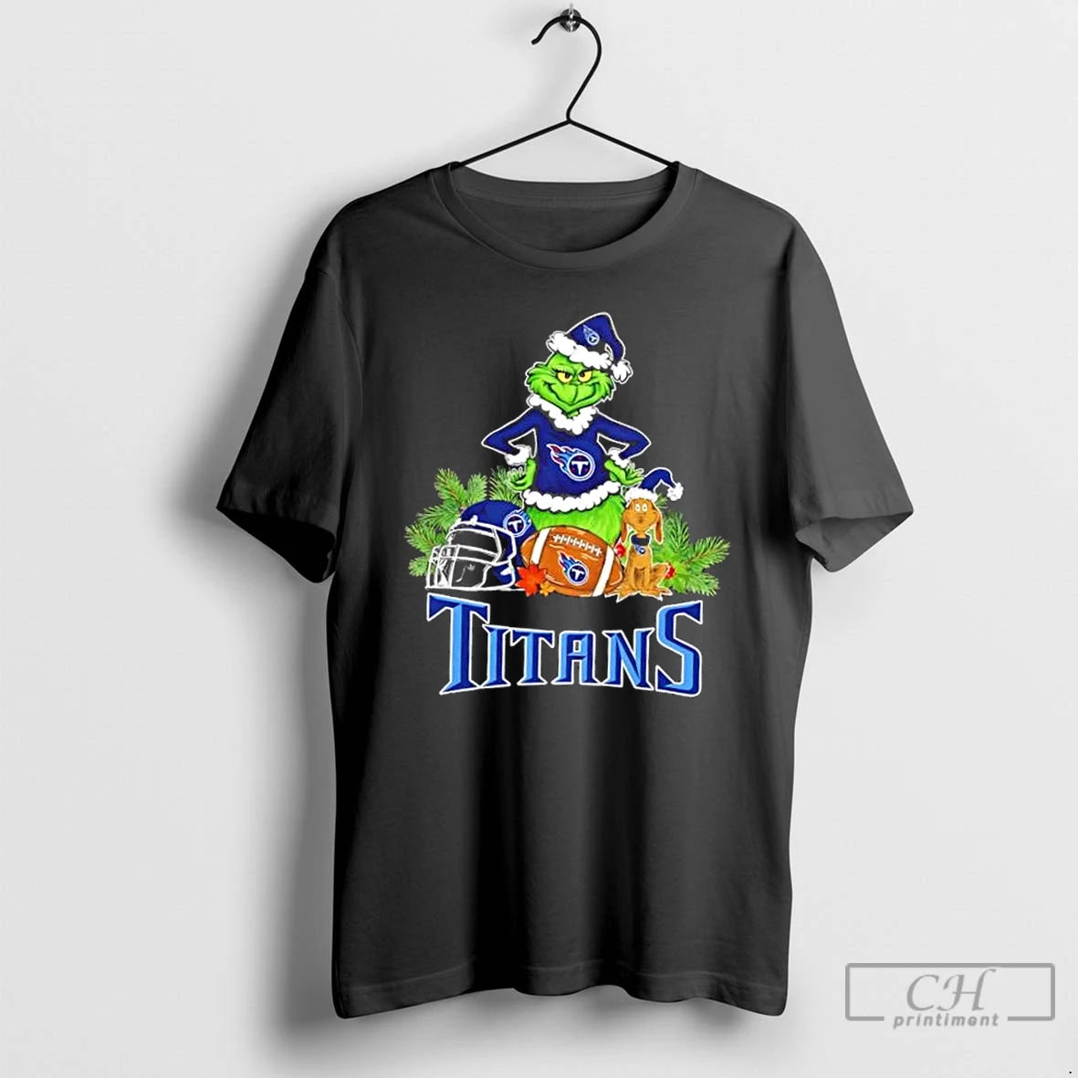 Classic Tennessee Titans Football X Grinch And Max Dog Merry Christmas