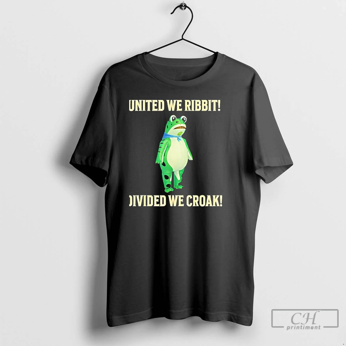 Classic United We Ribbit Divided We Croak Frog Of Portland T Shirts
