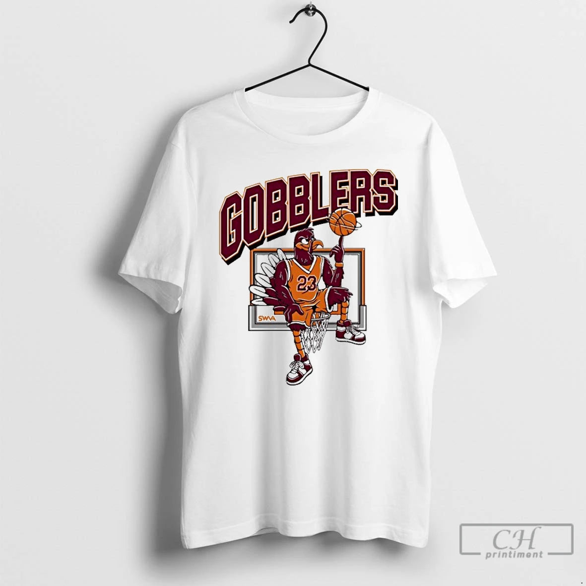 Classic Virginia Tech Hokies Hoopin Gobblers Mascot