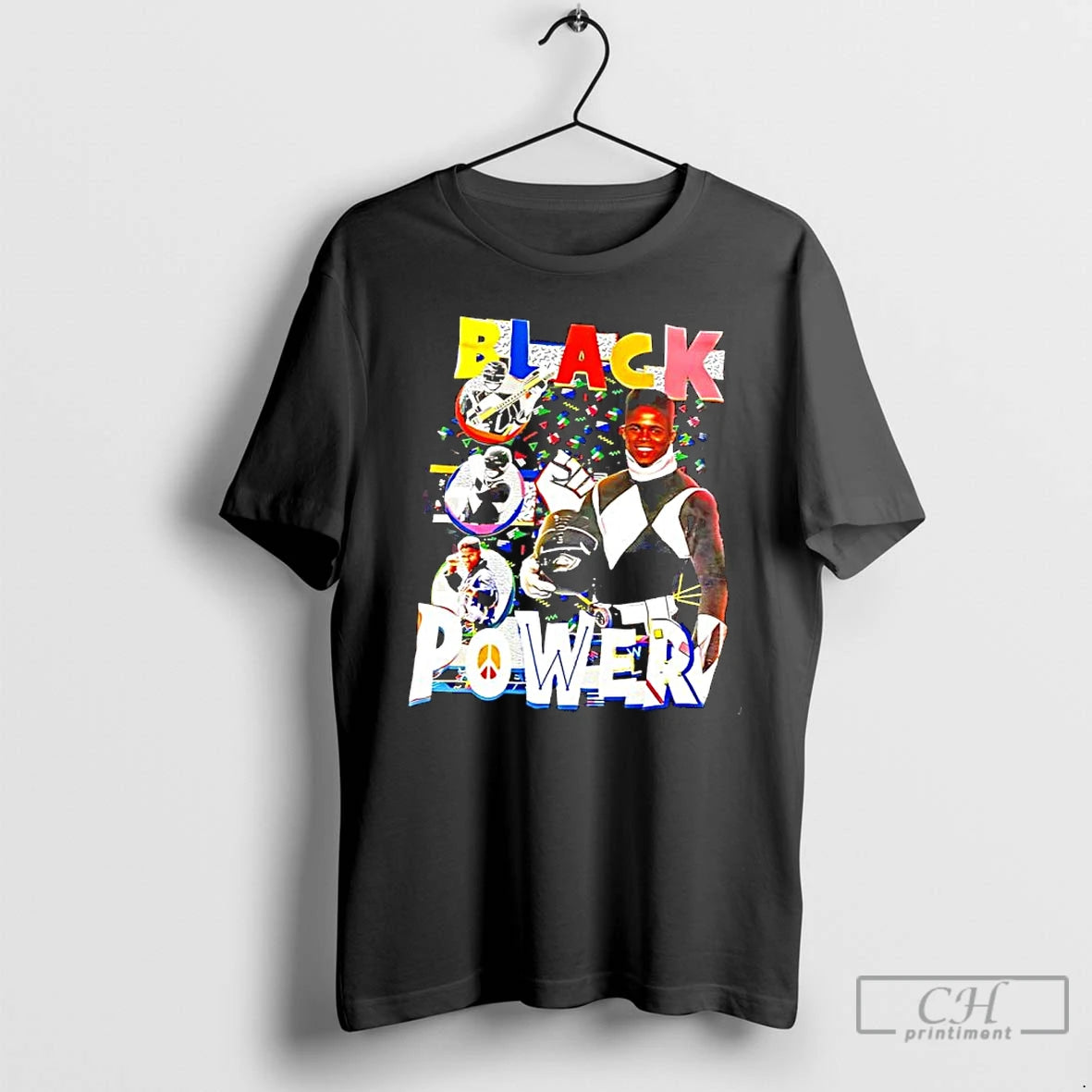 Classic Walter Jones Black Power Ranger 2025 T Shirts