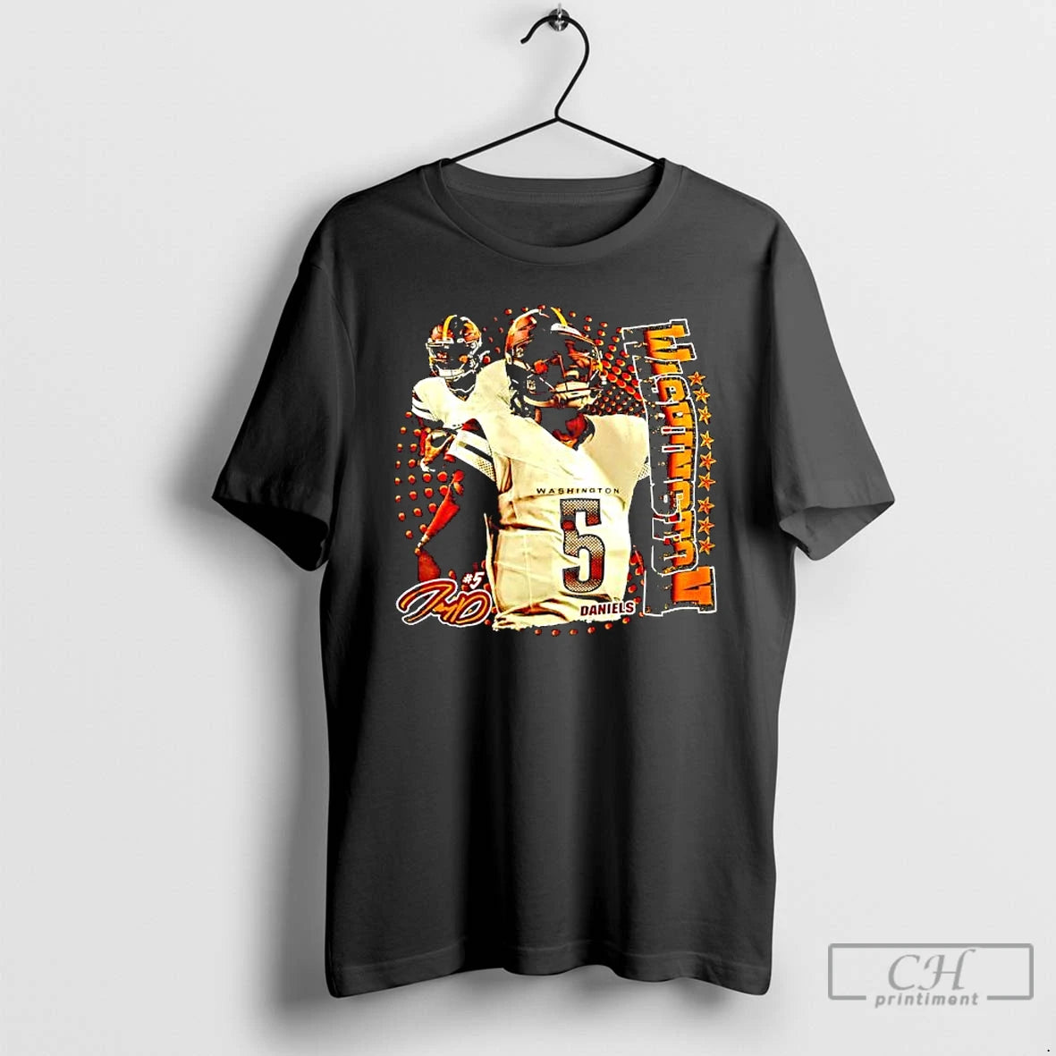 Classic Washington Commanders Jayden Daniels 5 Graphic