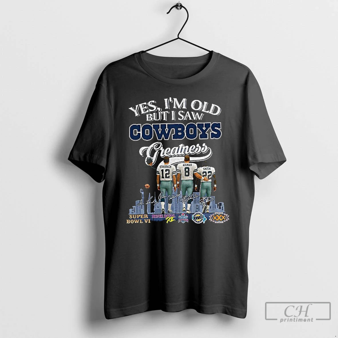 Classic Yes Im Old But I Saw Cowboys Greatness Vintage Dallas Football T Shirts Sweater