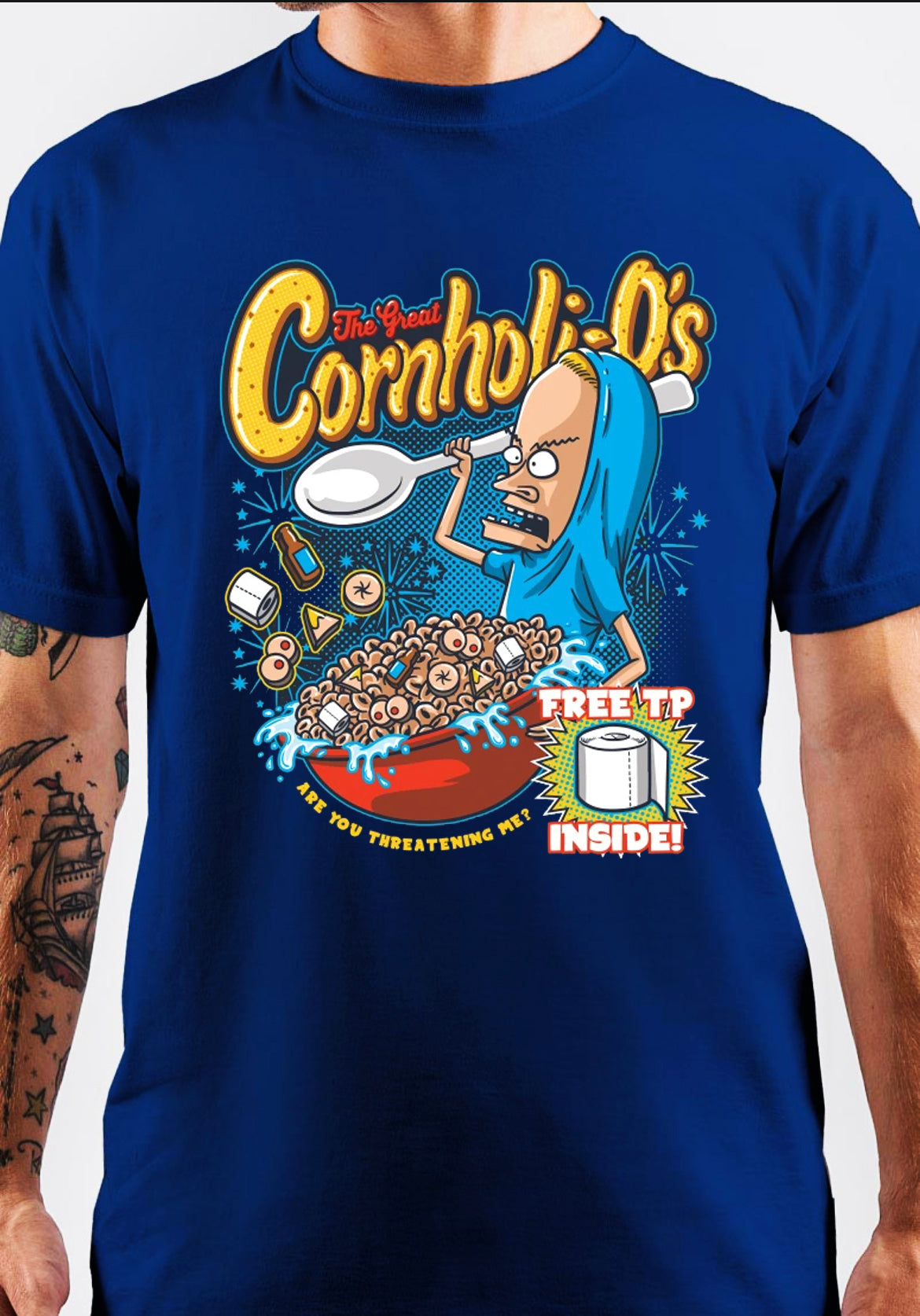 Cornholio’s Navy Blue T-Shirt