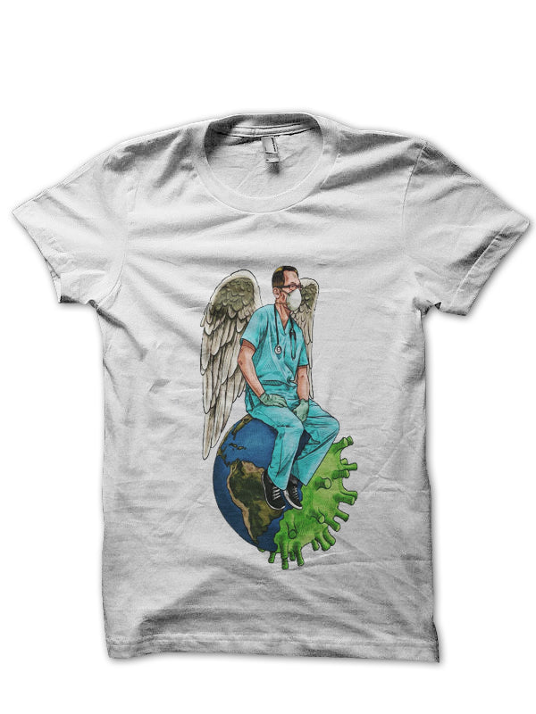 Doctor Angel Corona Warrior Doctor T-Shirt