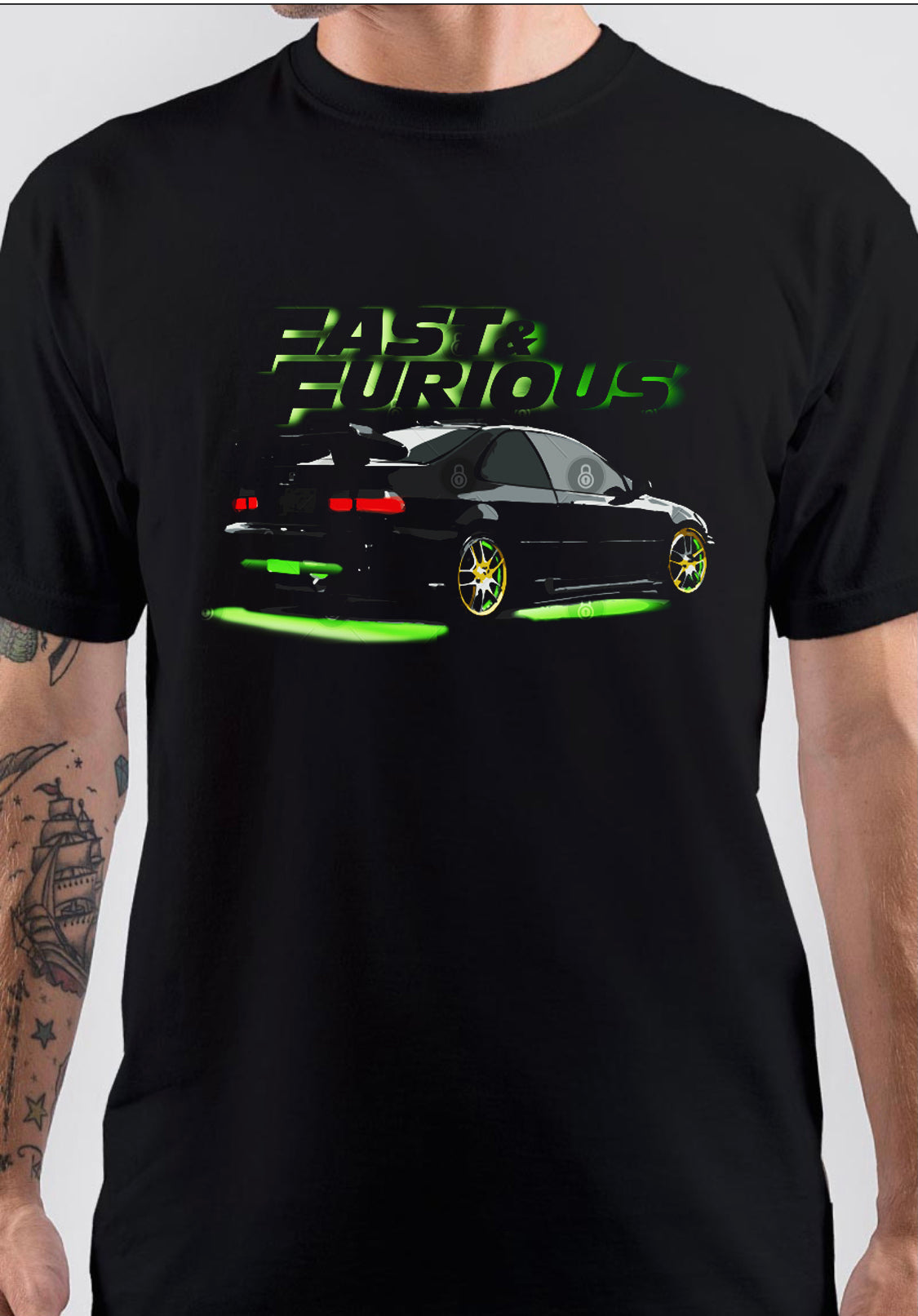 Fast & Furious Black T-Shirt