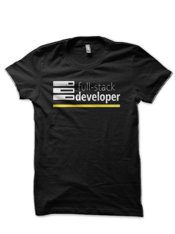 Full Stack Developer Black T-Shirt