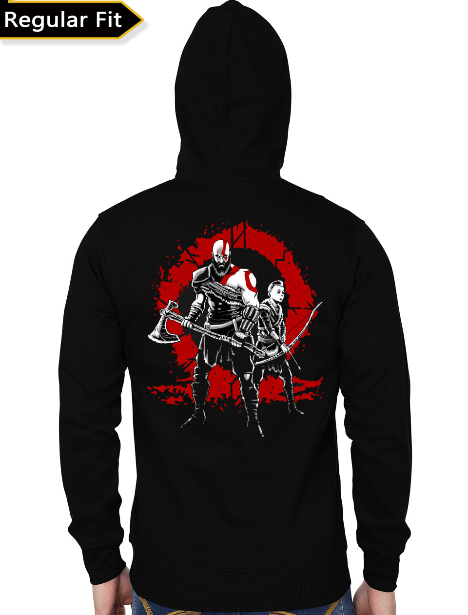 God Of War Black Hoodie