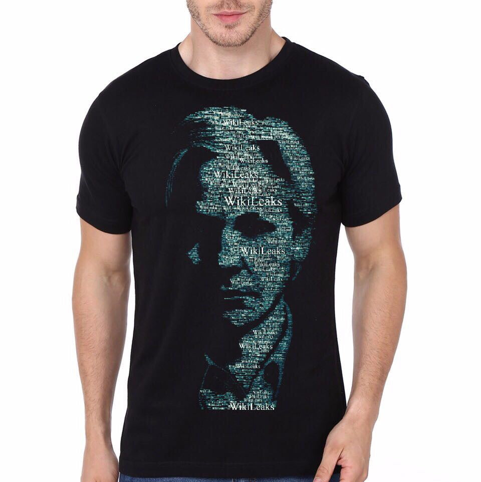 Wiki Leaks Black T-Shirt