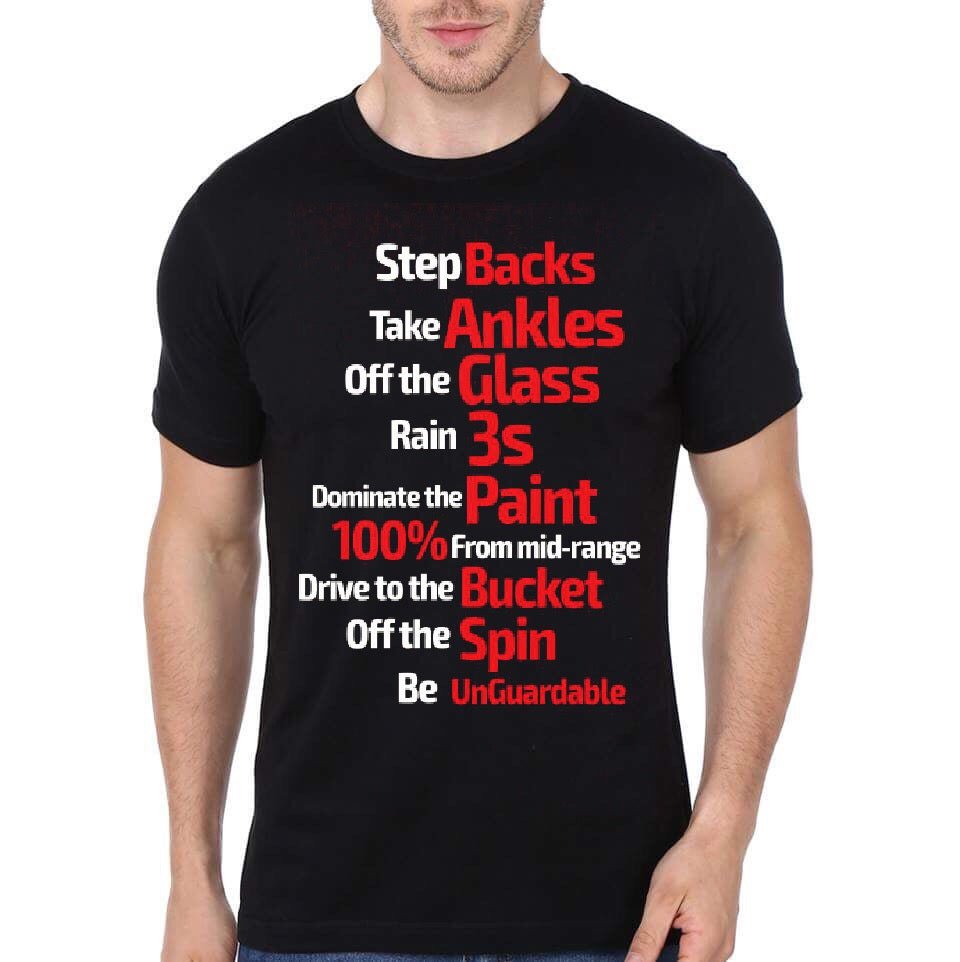 Step Backs Takes Ankles Off The Glass Rain 3s Black T-Shirt