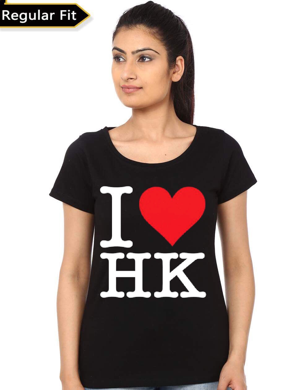 I Love HK Girl’s Black T-Shirt