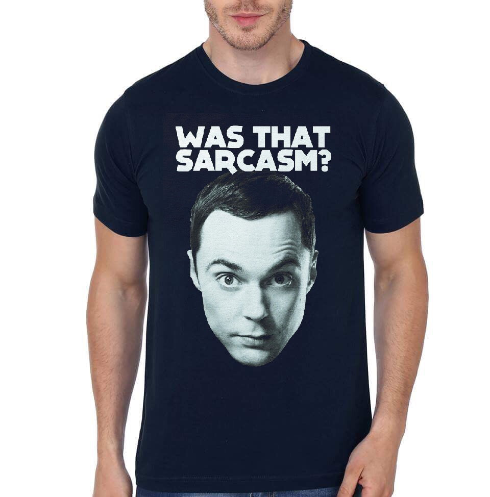 Sheldon Cooper Navy Blue T-Shirt