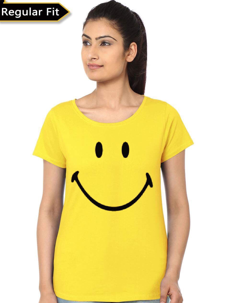 Smiley Yellow Girl’s T-Shirt