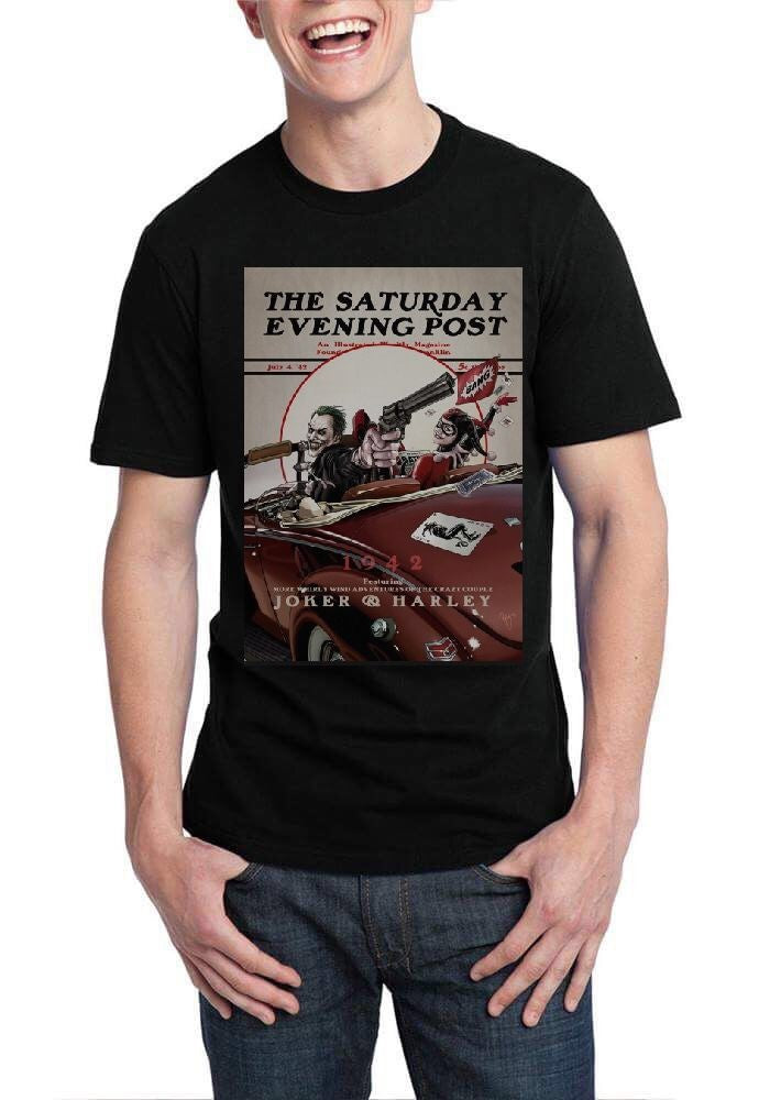 Harley And Joker Black T-Shirt