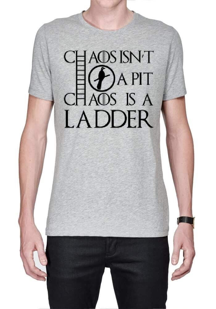 Chaos Is A Ladder Grey T-Shirt