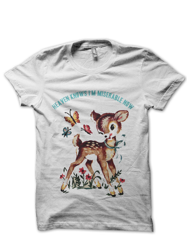 I’m Miserable Now Heaven Knows (The Smiths) White T-Shirt