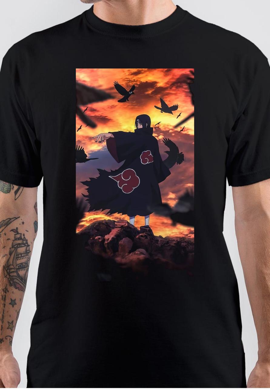 Itachi Uchiha Black T-Shirt