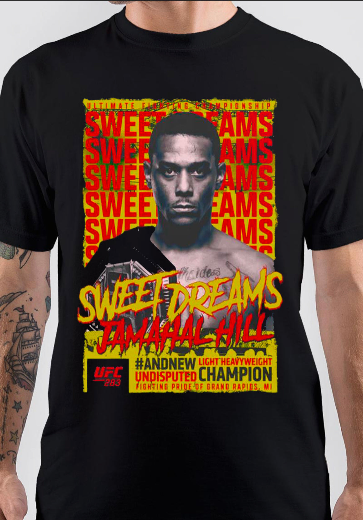 JAMAHAL HILL UFC 283 CHAMP T-SHIRT