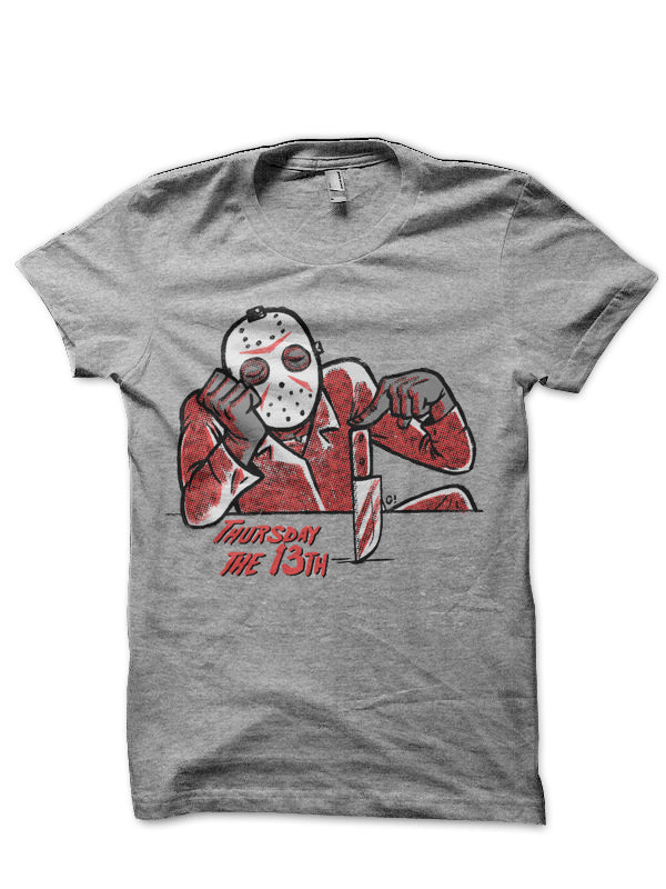 Jason Voorhees Friday Grey T-Shirt