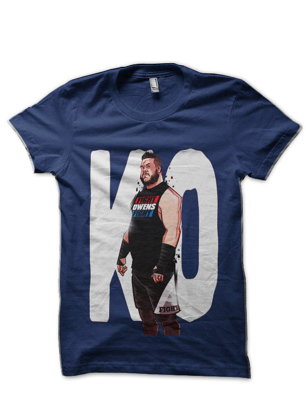 Kevin Owens Navy Blue T-Shirt