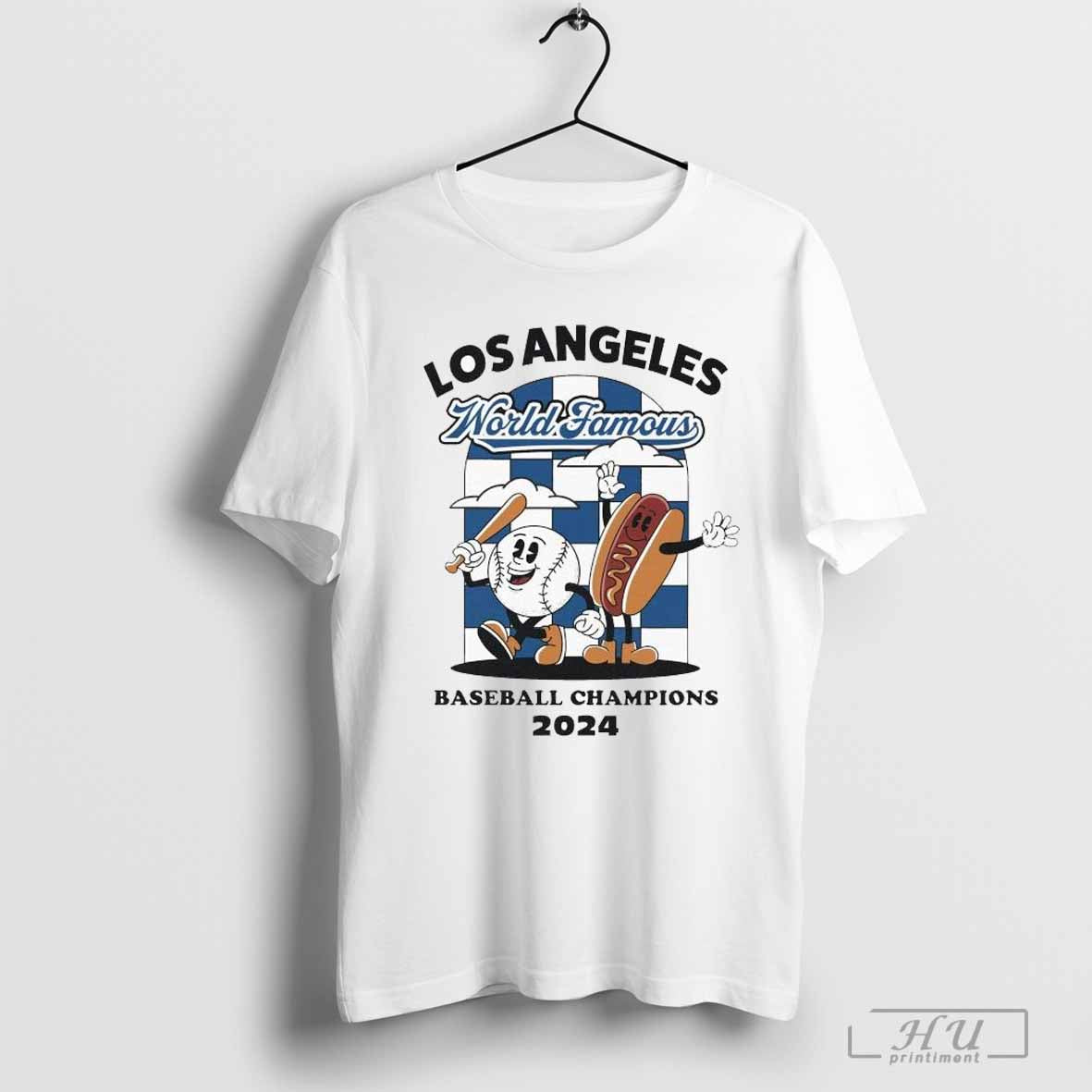Los Angeles Dodgers World Famous Baseball Champions Hotdog